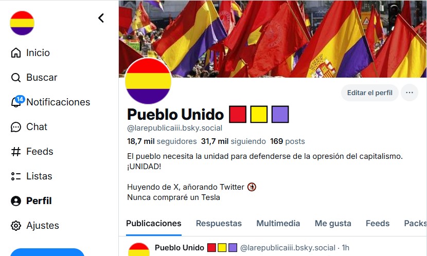 🦋🦋🦋🦋🦋🦋🦋🦋🦋🦋🦋🦋🦋🦋🦋🦋🦋🦋🦋🦋🦋🦋🦋

¡ Estoy activo por Bluesky !  

@larepublicaiii.bsky.social

Por aquí no creo que postee, os espero en Bluesky

🦋🦋🦋🦋🦋🦋🦋🦋🦋🦋🦋🦋🦋🦋🦋🦋🦋🦋🦋🦋🦋🦋🦋