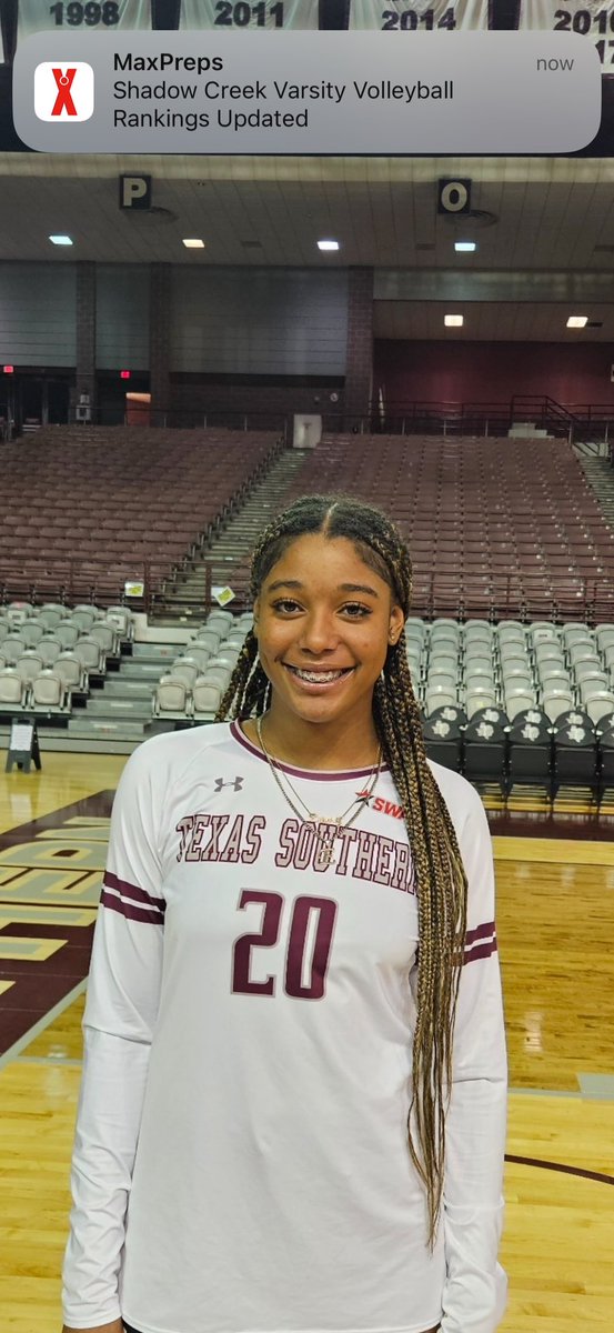 I’m excited to announce that I have verbally committed to continue my athletic and academic career at Texas Southern Univ. I want to thank God for everything. I would like to thank Coach Austin and Coach Ariel for giving me an opportunity to play at the next level. Go Tigers 🤍🤍