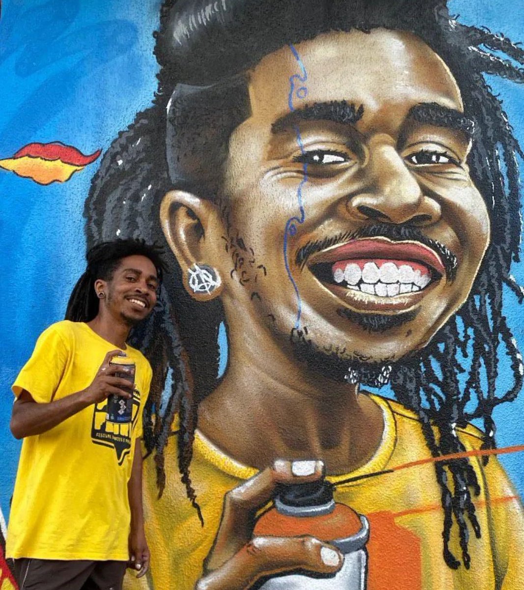 blogdafeira's tweet photo. @charlesOnefalca 
mutirão e oficinas, domingo, no bairro George Américo, na rua do Aeroporto.
artista contemporâneo da Feira. https://t.co/nNrhqaJYAf