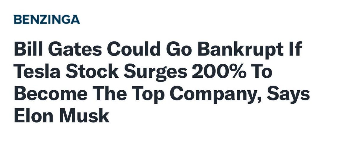 If you didn't have a reason to ape into $Tesla before, you do now!

<a href="/elonmusk/">Elon Musk</a> Vs <a href="/BillGates/">Bill Gates</a> = Only 1 Winner