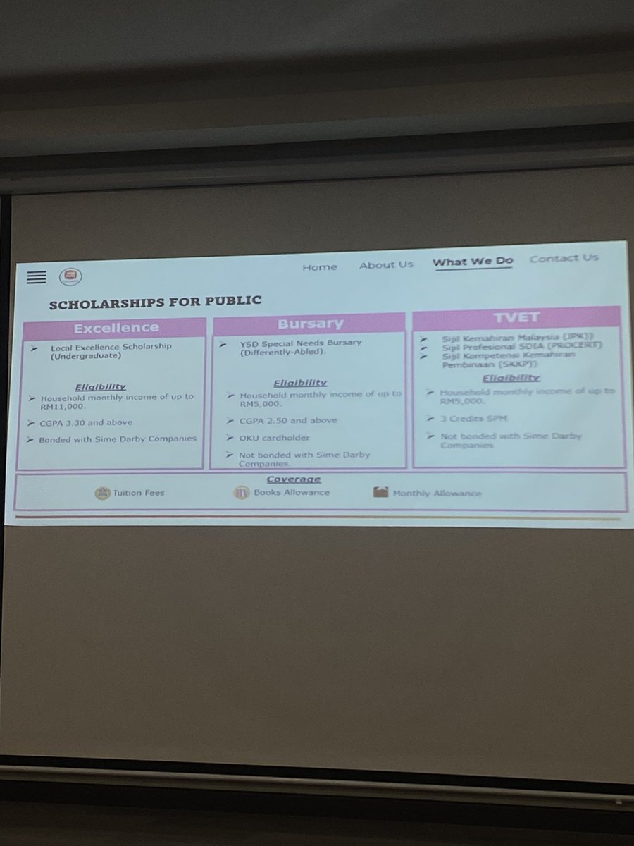ethereallydaisy's tweet photo. Haritu ada wakil Sime Darby datang bagi talk kat uni I, and akak tu kata ramai orang taktau Yayasan Sime Darby ada offer banyak biasiswa especially for Special Needs padahal requirements lenient gila weh??😭☝🏻

So harini l nak share apa yang akak tu share kat kitorang🫶🏻 https://t.co/hEccT3lS0k