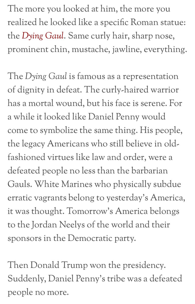 lionel_trolling's tweet photo. you: "nooo the Daniel Penny thing isn't a race thing"

Helen Andrews: "I've got a big Nazi crush on this guy" https://t.co/lIxFrDFCr0