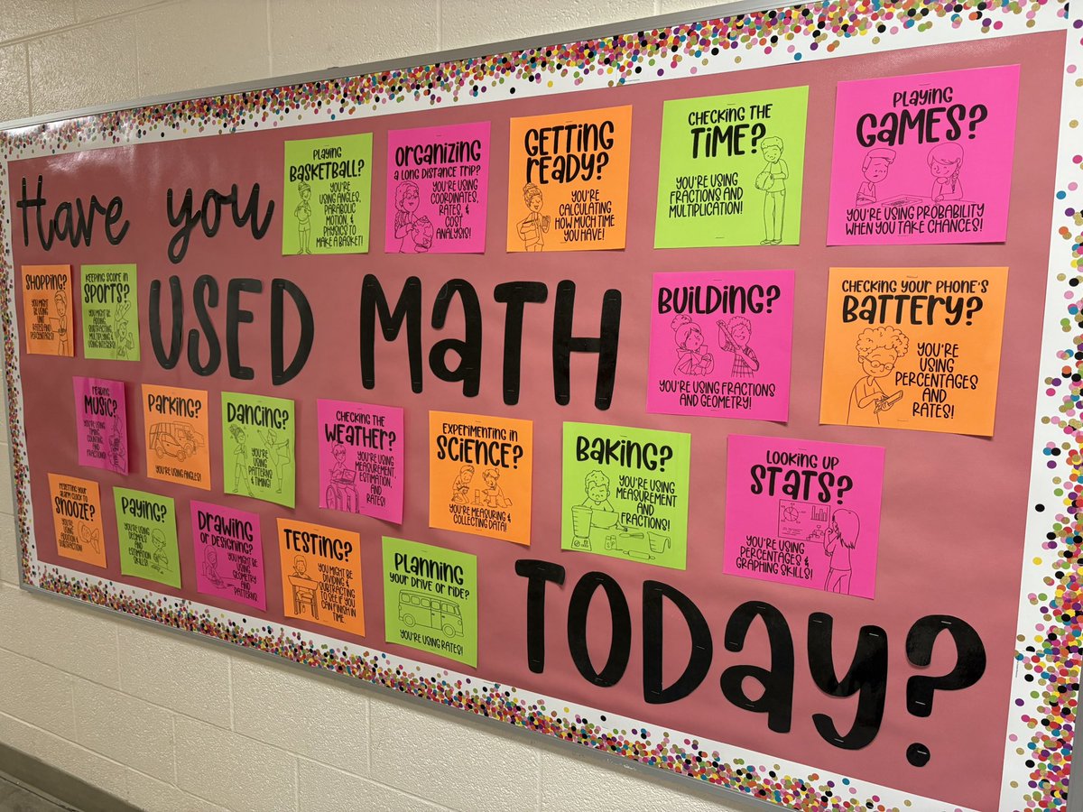 Principal Project (@principalproj) on Twitter photo Ever heard a student say, "When will I ever use math?"
P <a href="/kellyparksocs/">Kelly Hall Parks</a>'s school community offers these real-world examples to spark answers! Ever heard a student say, "When will I ever use math?"
P <a href="/kellyparksocs/">Kelly Hall Parks</a>'s school community offers these real-world examples to spark answers!