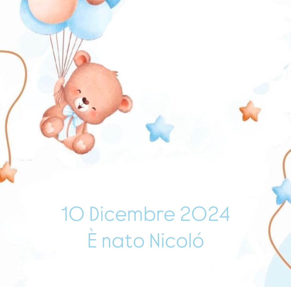 armlou_'s tweet photo. 10 Dicembre 2024 
È nato il mio piccolo🩵 benvenuto Nicoló. https://t.co/5XA7yugow3