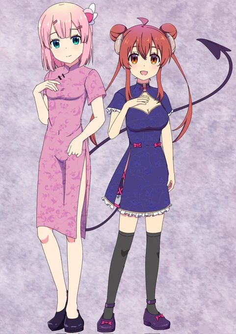 なんかよくわからん団子ヘアーのシャミ子好きです#今年も残りわずかなので今年一番ぶっ刺さった絵を自分で言う#まちカドまぞく 