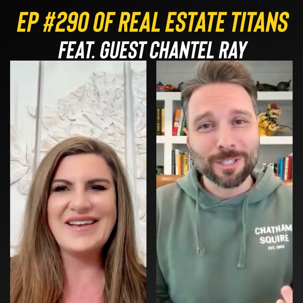 🔥 Episode #290 of Real Estate Titans on the books! A big thanks to our special guest Chantel Ray! If you missed it take a look back on our Facebook page. 🎙🎬🎧 #RealEstateTitans #podcast 🦁⚡️ 

Sponsored by Lion Bolt Media. 🧠💡
lionboltmedia.com