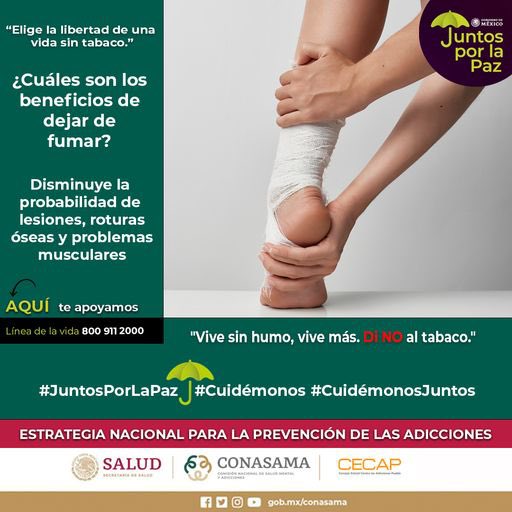 CECAPoficial's tweet photo. Fumar debilita tus huesos y músculos. Al dejarlo, mejoras tu fuerza y reduces el riesgo de fracturas y problemas de movilidad.  

#FuerzaMuscular #SaludÓsea #CuerpoFuerte https://t.co/1WdpKleLZU