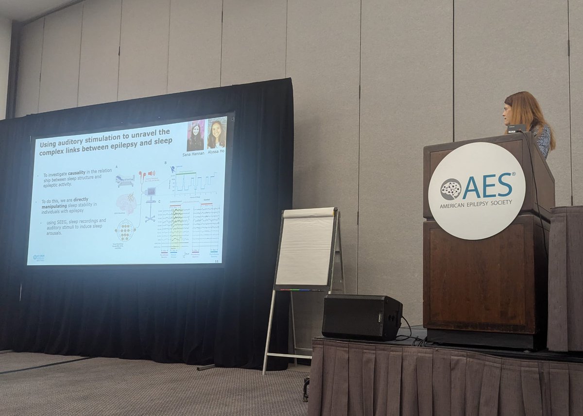 Hope you enjoyed the #AES2024 investigators workshop on Multimodal Evaluation of Sleep, Epilepsy &amp; Cognition! 🧠💤 Grateful to Chair Christophe Grova and presenters for sharing insights 💡 , including our talk on interrogating #sleep and #epilepsy interactions by #stimulation! ⚡️