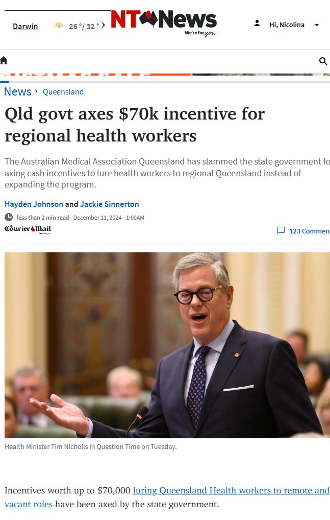 ChrisWhitingMP's tweet image. The LNP government has axed our incentives to attract more health workers to SE and regional Queensland. 

#LNPCuts #qldpol