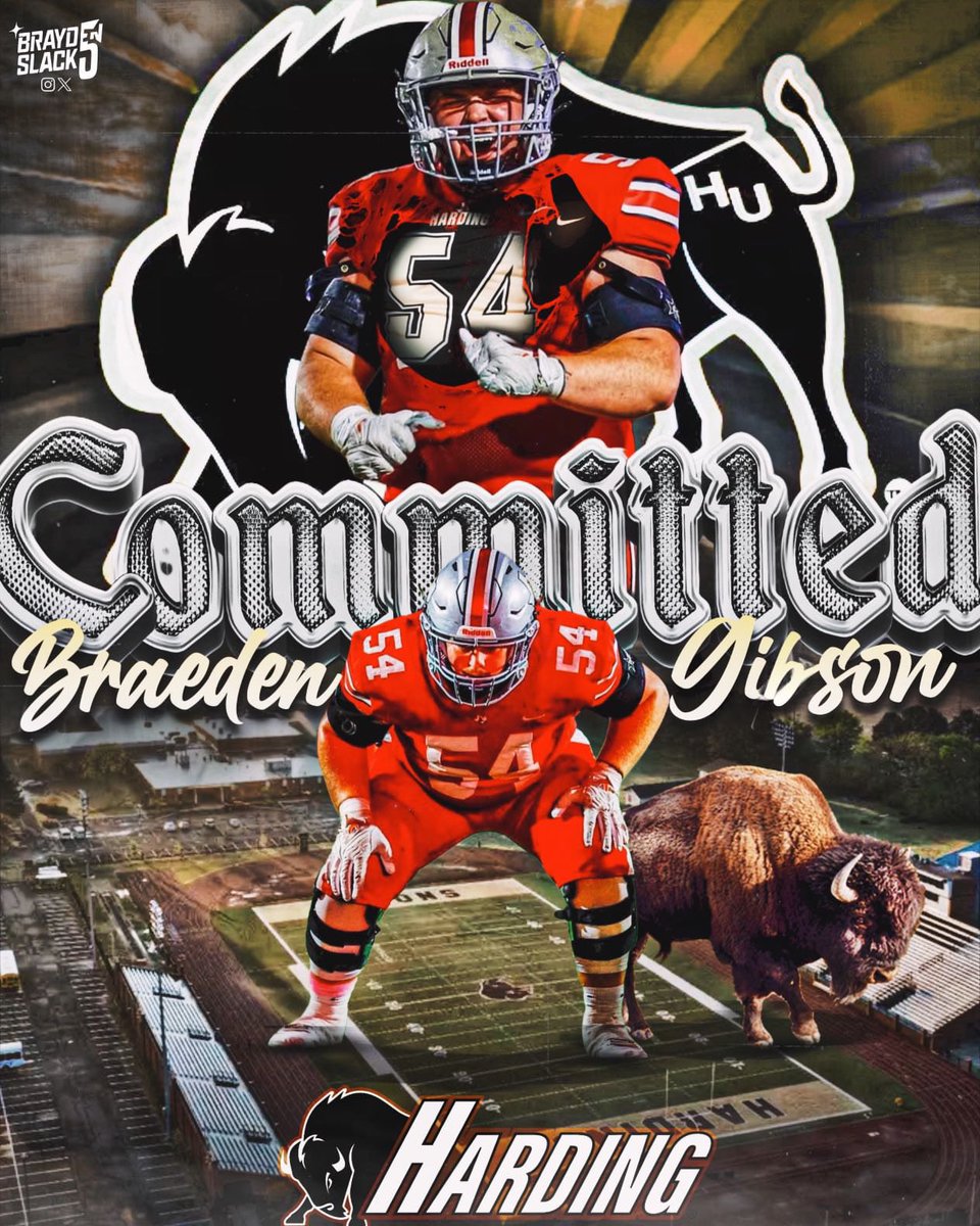 All Glory to God!!! I am extremely excited to announce that I will be committing to Harding University! Thank you <a href="/PaulSimmonsHU/">Paul Simmons</a> <a href="/KChism_/">Kevin Chism</a> <a href="/leopardfootball/">LOJO Football</a> <a href="/ToddDodgeFBcamp/">Todd Dodge</a> <a href="/CoachBMurdock/">Coach Murdock</a> <a href="/CoachLedford/">Ryan Ledford</a> <a href="/yjmcknight/">Yancy McKnight</a>