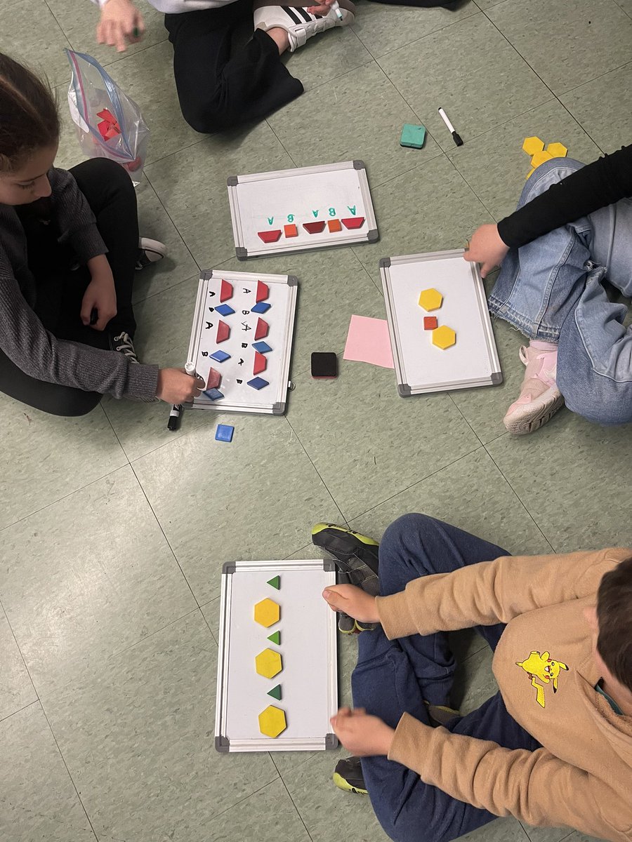 MsStevens_'s tweet photo. Pattern building with the students today. https://t.co/eq5a6uTI9f