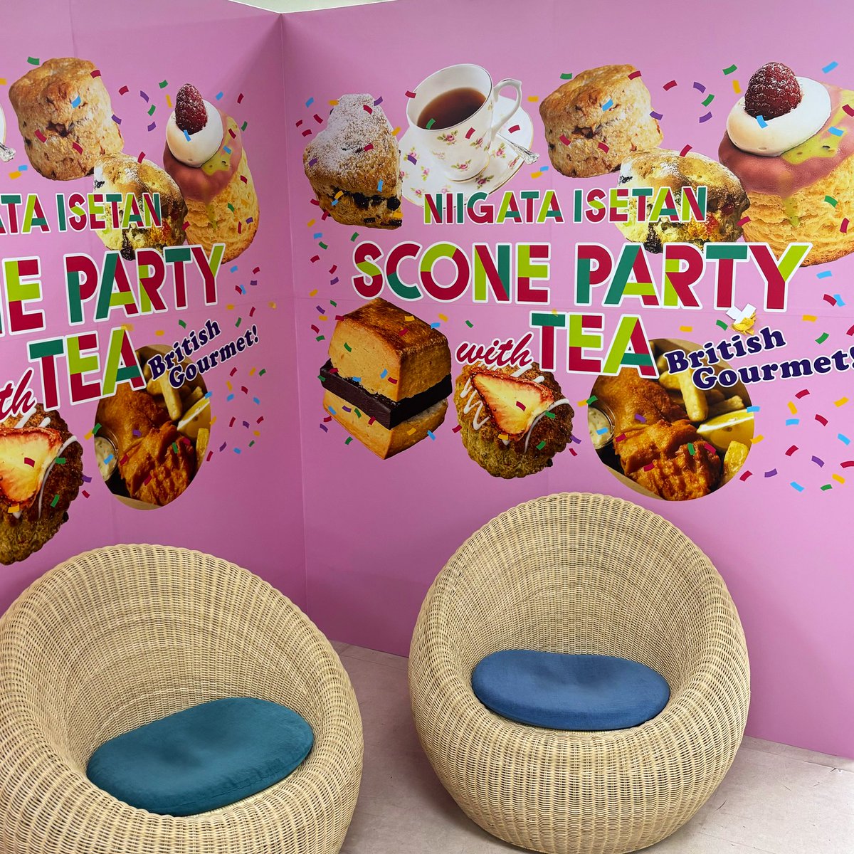 niigata_isetan's tweet photo. 【スコーンパーティーwithTEA&amp;英国グルメ@NIIGATAISETAN】

本日11日(水)から6階 催物場で開催です！
お待ちしています😆✨✨ https://t.co/FcUxpzBHKA