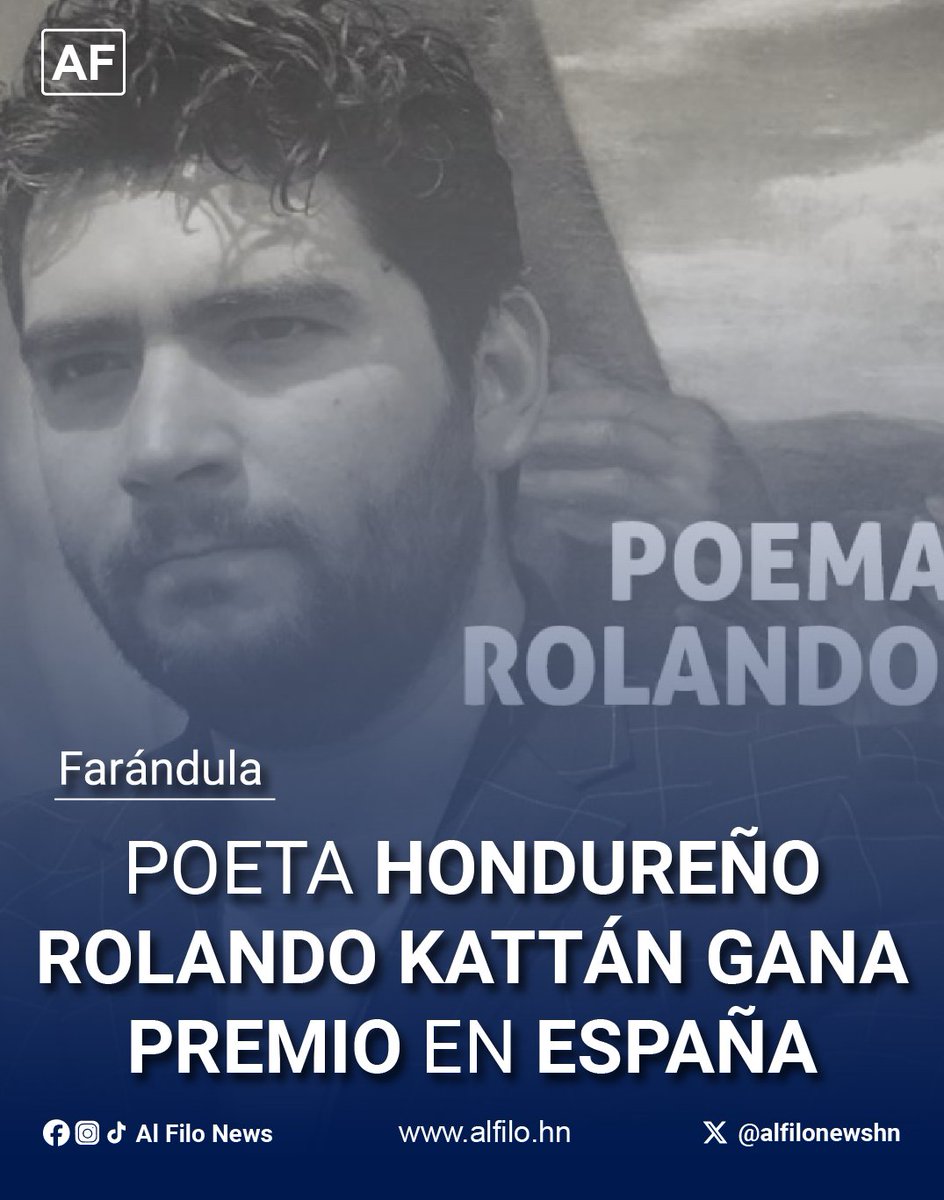 #Farándula | Rolando Kattan, poeta catracho de pura cepa y con raíces palestinas, se llevó el XV Premio Internacional de Poesía Claudio Rodríguez en España. Su obra 'Omisión del ángel' encantó por mezclar versos y prosa con mucha fineza.

Enterese aquí: alfilo.hn/poeta-honduren…