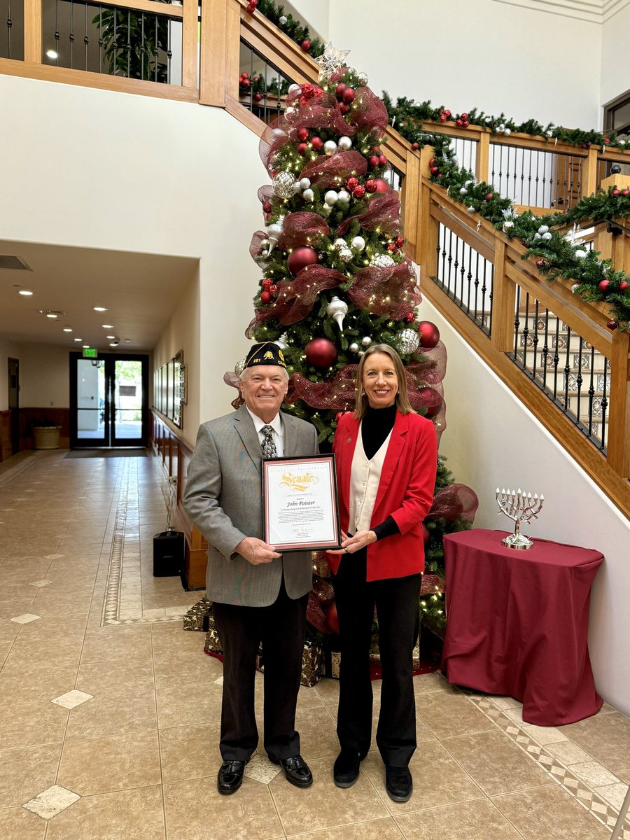SenBlakespear's tweet photo. Thank you, OC, for sharing your ideas and spreading holiday cheer! I love connecting with SD38 residents to learn about their priorities. A big thank you to @CHPCapistrano for partnering with us for the #CHiPsForKids toy drive, benefiting military families at Camp Pendleton. Your generosity makes the holidays special for these families.

Congrats to my November Community Champion, John Pointer, a retired Army Command Sergeant Major and dedicated volunteer at @AmericanLegion Post 281, for his 24 years of service supporting veterans and their families!