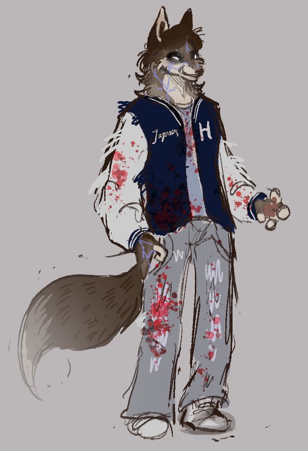 dinoopup's tweet image. anyone of yall fw the animal designs for hatchetfield characters or am i just cringe… || #npmd #maxjagerman #gracechasity #peterspankoffski #stephlauter #hatchetfield