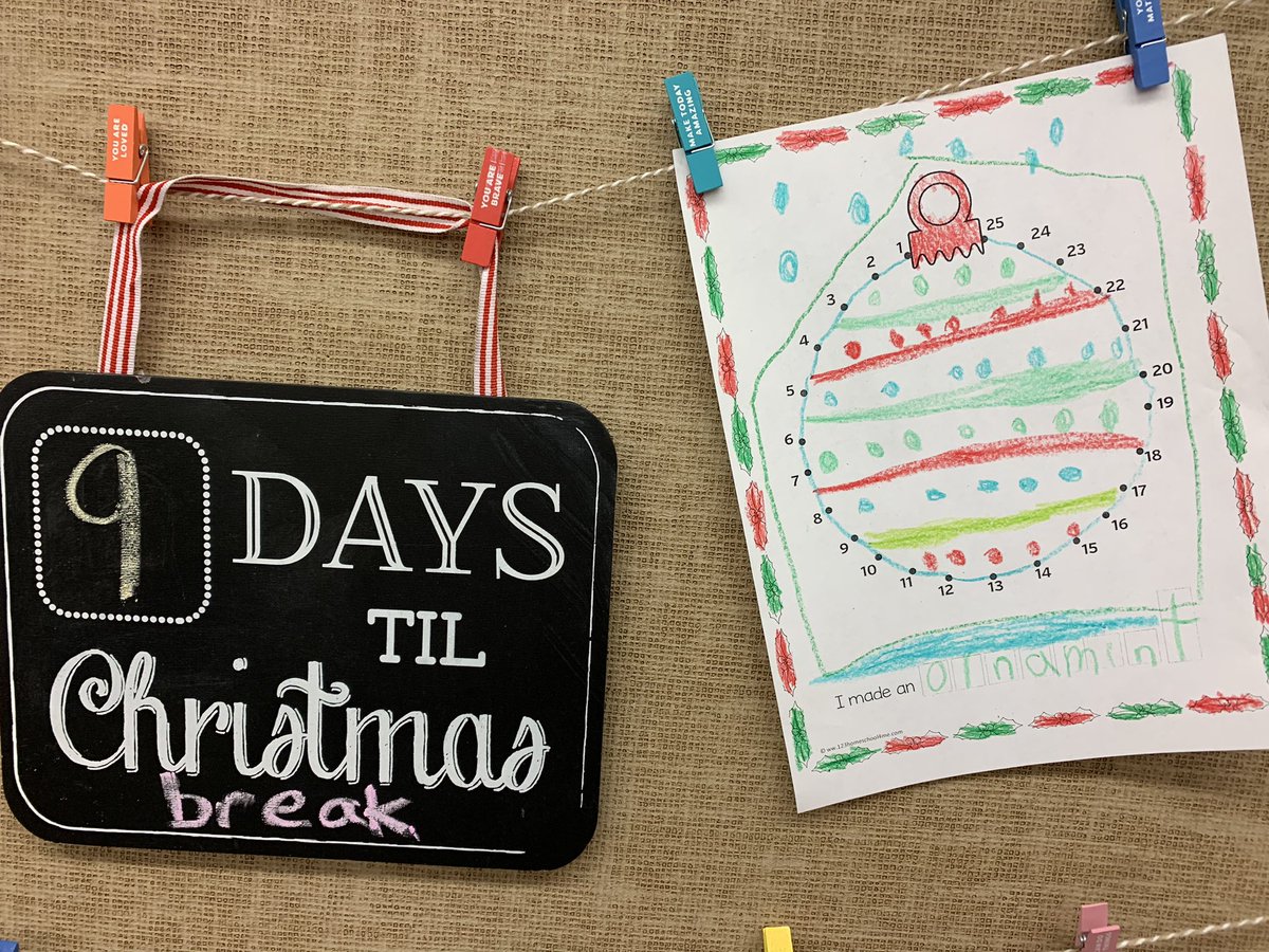 Starcevic1stKES's tweet photo. On the 9th day until Christmas break we had Ornament Day!  We got to bring in a special ornament to share and write about.  We also started our parent ornament gifts! 🌲 @KPSD2KES @KPSD2KPS https://t.co/uIhJSJb9ng