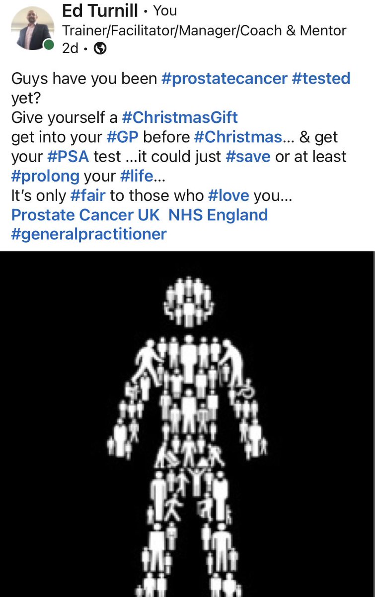 thehouseelf's tweet photo. 18 months ago I was #symptomfree yet diagnosed with #prostatecancer
I was #lucky &amp; caught it #intime
Gents get yourselves checked #NOW
#AskyourGP today 
A simple #PSA #bloodtest could just save your life 
Be fair to #you &amp; your #lovedones 
#gettested 
@ProstateUK https://t.co/T1LCqaKIPb