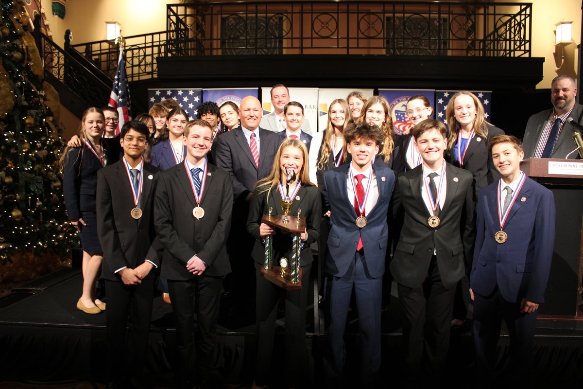 And now, the moment we’ve all been waiting for! We are thrilled to announce the results of the Middle School We the People State Competition:
🥉 Third Place: Fall Creek Junior High
🥈 State Runner-Up: Castle South Middle School
🏆 State Champion: Fishers Junior High School