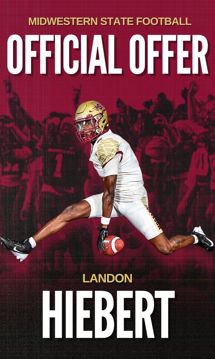 Landon Hiebert (@hiebs2025) on Twitter photo After a good talk with <a href="/GunnTwyner/">Gunnard Twyner</a> I am grateful to receive an official offer from <a href="/MSUTexasFB/">Midwestern State Football</a>!! After a good talk with <a href="/GunnTwyner/">Gunnard Twyner</a> I am grateful to receive an official offer from <a href="/MSUTexasFB/">Midwestern State Football</a>!!