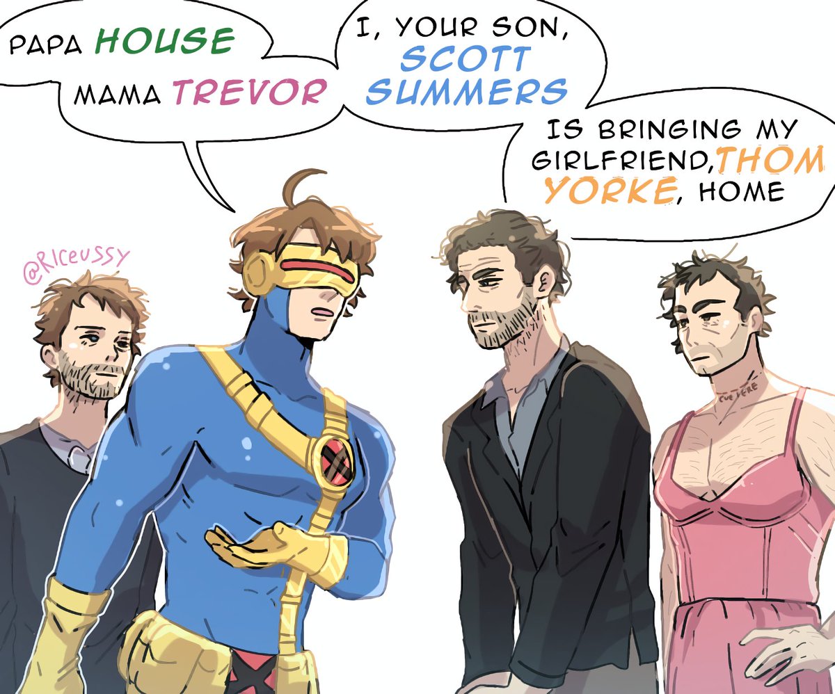 Riceussy's tweet image. Pinning this art so you know what my acc is all about
....
#radiohead #xmen #houseMD #gtaV