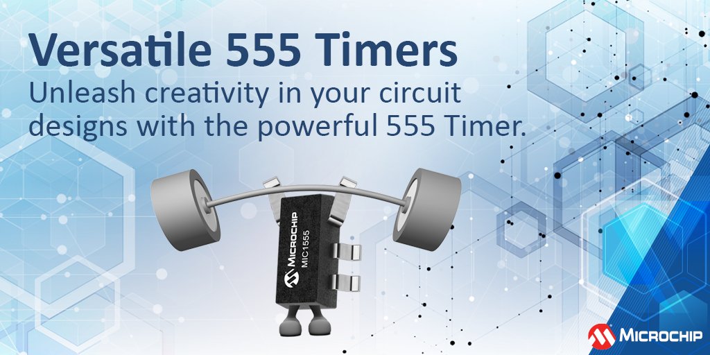 MicrochipTech's tweet image. Unleash creativity in your circuit designs with the #555Timer Chip. This tiny powerhouse is your ticket to building cutting-edge pulse generators, LED flashers and more. Get ready to be amazed by the simplicity and power at your fingertips: mchp.us/4fBeP6O. #CircuitDesign