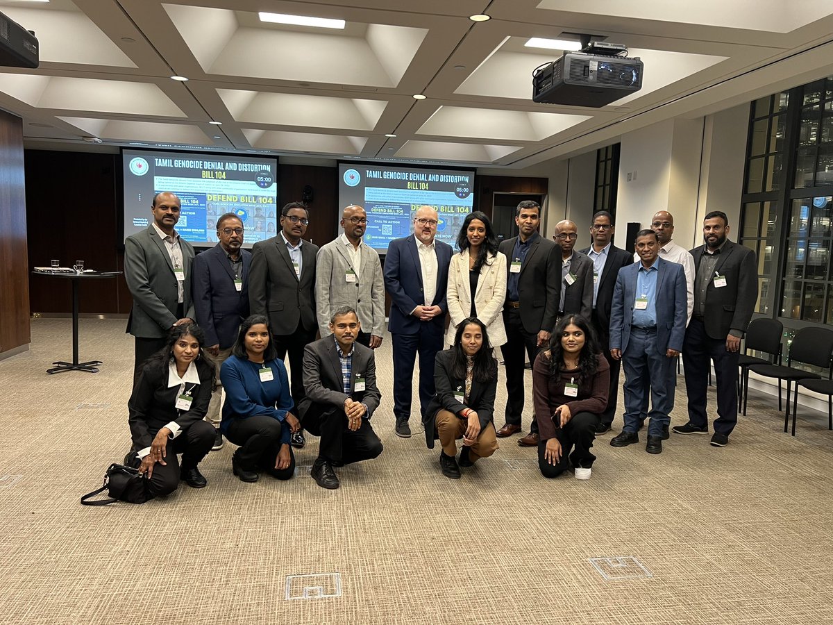 BrianStorsethMP's tweet photo. Great seeing so many friends in Ottawa this evening! As always @ncctonline does a great job advocating for Canadian tamils https://t.co/umOC826bpt