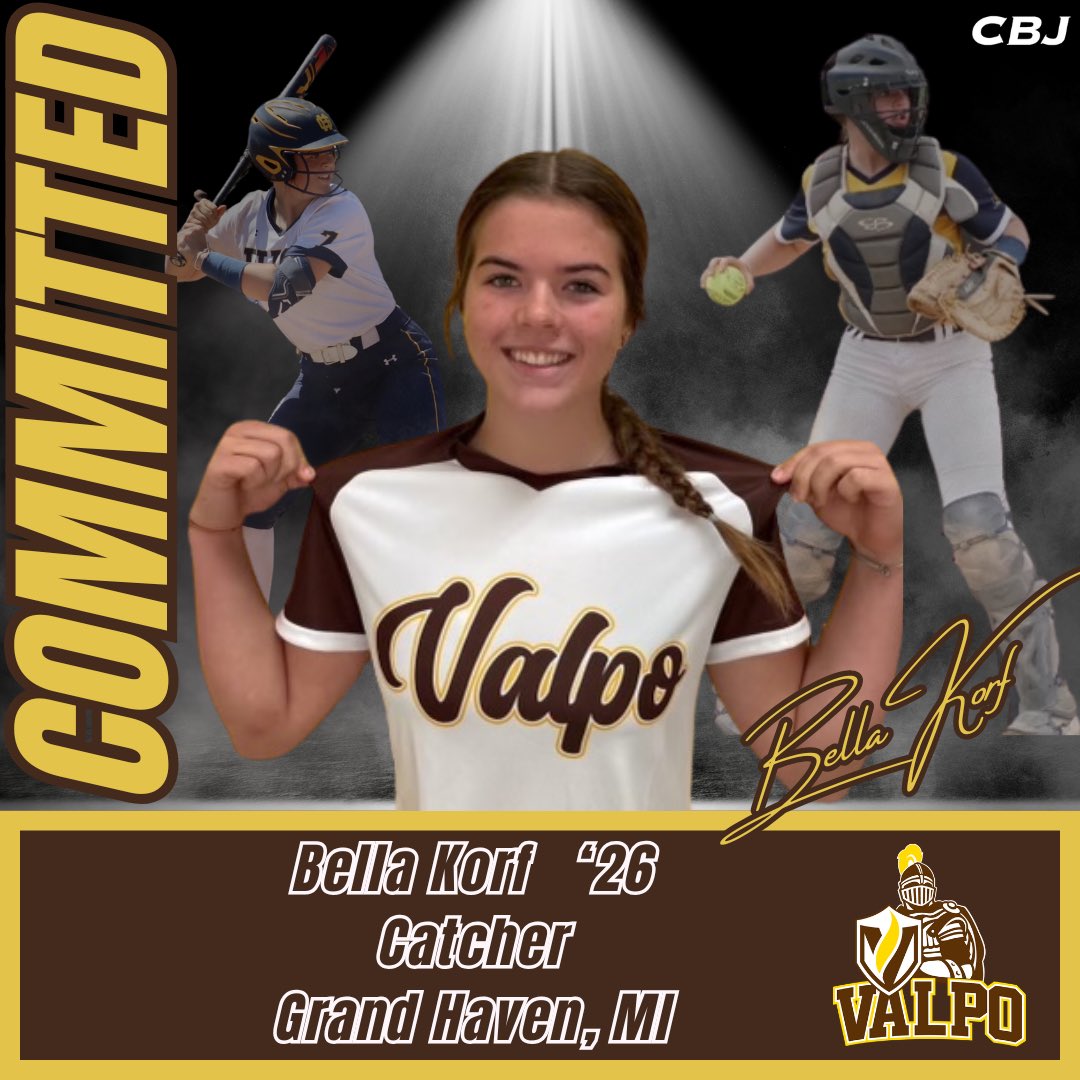 CollegeBDJocks's tweet photo. 𝑩𝒆𝒍𝒍𝒂 𝒔𝒂𝒚𝒔 𝑹𝒐𝒍𝒍 𝑩𝒆𝒂𝒄𝒔! 💛🤎

Congrats to power-hitting 2026 catcher Bella Korf on her commitment to Valparaiso University! Playing for Finesse 18U-Dreher/Peters, Valpo is getting a game-changer at the plate and behind it. 

#GetCollegeBound https://t.co/J5OxDxNPIy