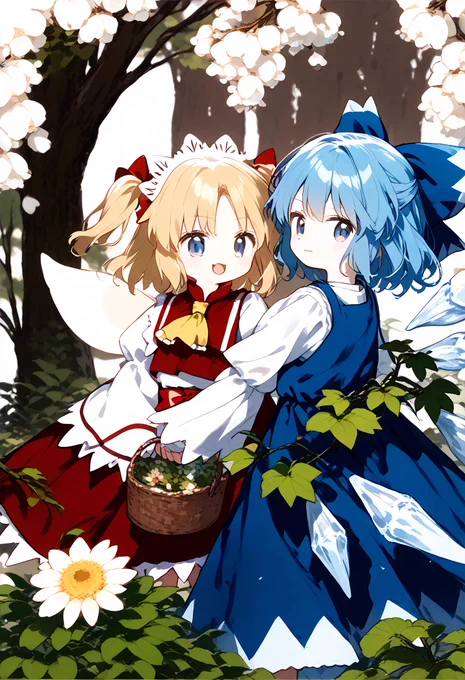 サニーミルクとチルノ 