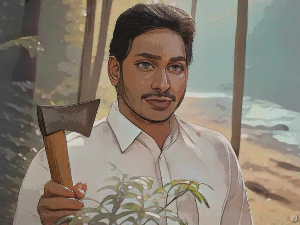 SocioSainik's tweet photo. గొ��్డలి పట్టిన మనిషి https://t.co/hojri7pi5W