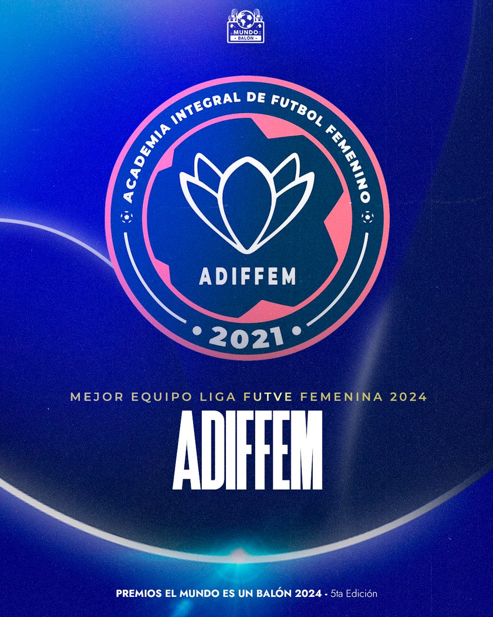 ¡LOS MEJORES DE LA 𝗟𝗜𝗚𝗔 𝗙𝗨𝗧𝗩𝗘 𝗙𝗘𝗠𝗘𝗡𝗜𝗡𝗔! 🇻🇪👑

✅ Mejor Entrenador: Ezequiel Moreno 
✅ Mejor equipo: ADIFFEM

¡Felicidades! 🏆💙