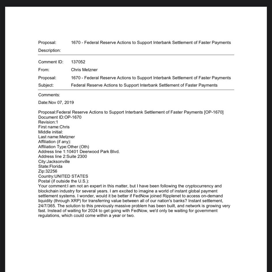 CryptoGeekNews's tweet photo. 🚨BREAKING: Federal Reserve Document shows Federal Reserve plan on supporting Interbank Settlement payments using #Ripple and Its #XRP Ledger Payment Network. https://t.co/ITiVvm8081