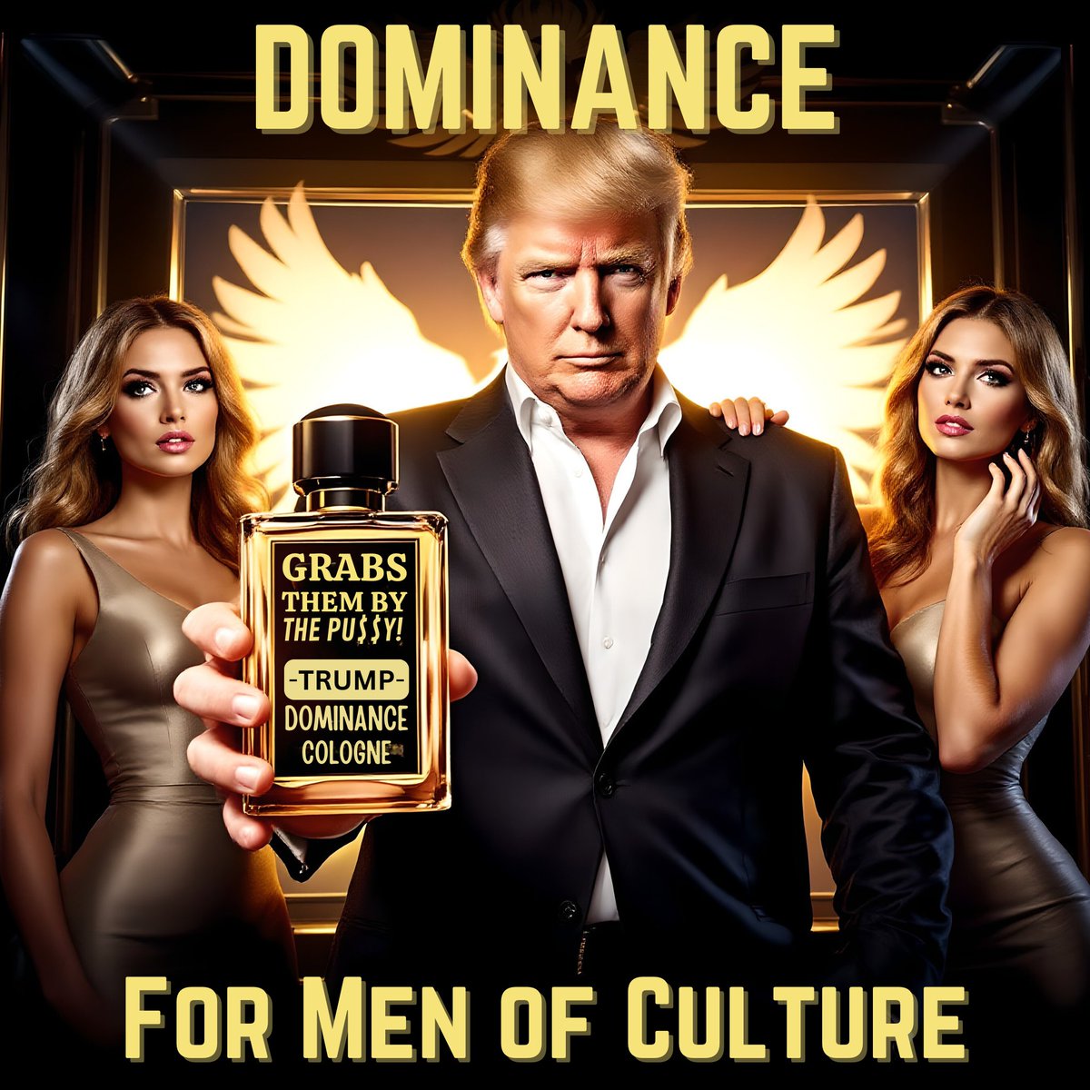 adspecs's tweet image. Would anyone buy this Cologne if Trump launched it? 😀#trump #Dominance #cologne #menofculture