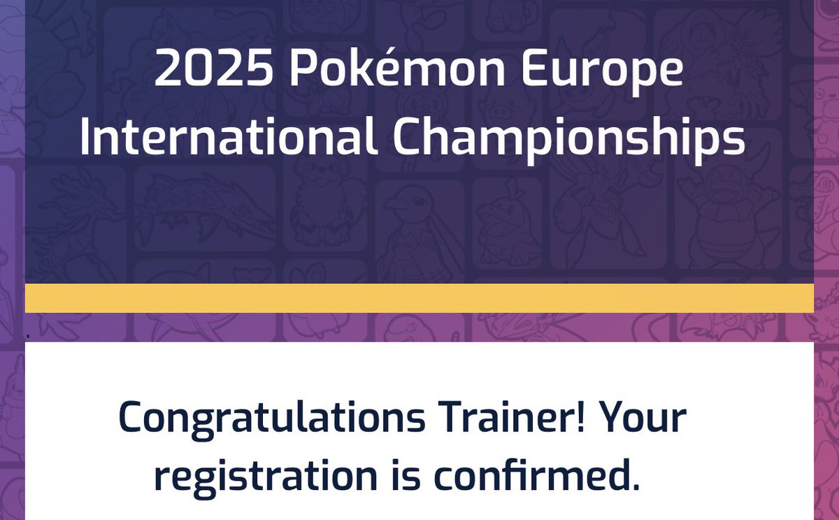 No, I’m not competing, but I will be there. 🥳 Excited to be planning another overseas trip already.