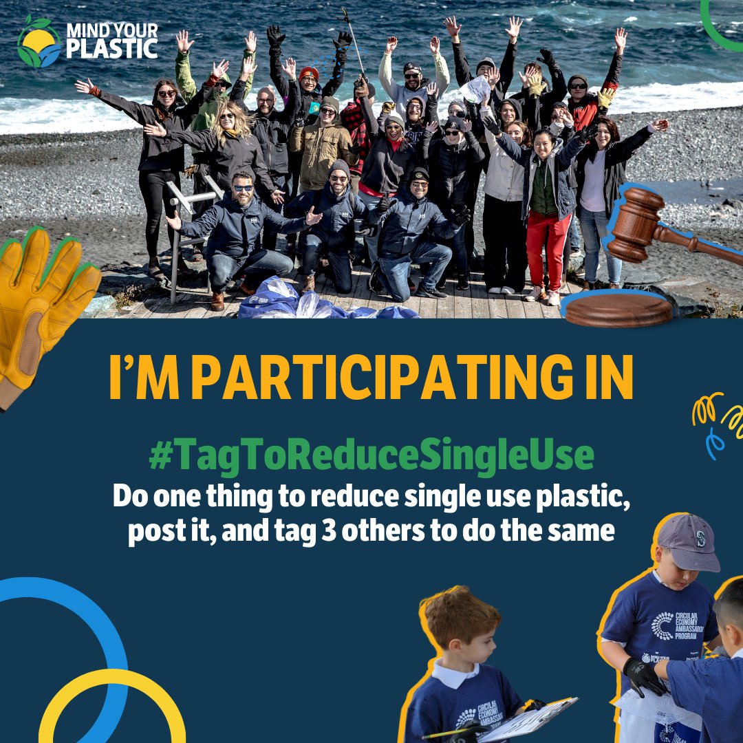 plasticpeople_'s tweet image. Join our partners at Mind Your Plastic &amp;amp; take the #TagToReduceSingleUse challenge! Do 1 thing to reduce single-use plastic, post it, &amp;amp; tag 3 others to do the same. Tag @MindYourPlastic &amp;amp; use the #TagToReduceSingleUse so they can track impact! Learn more: mindyourplastic.ca/take-action/