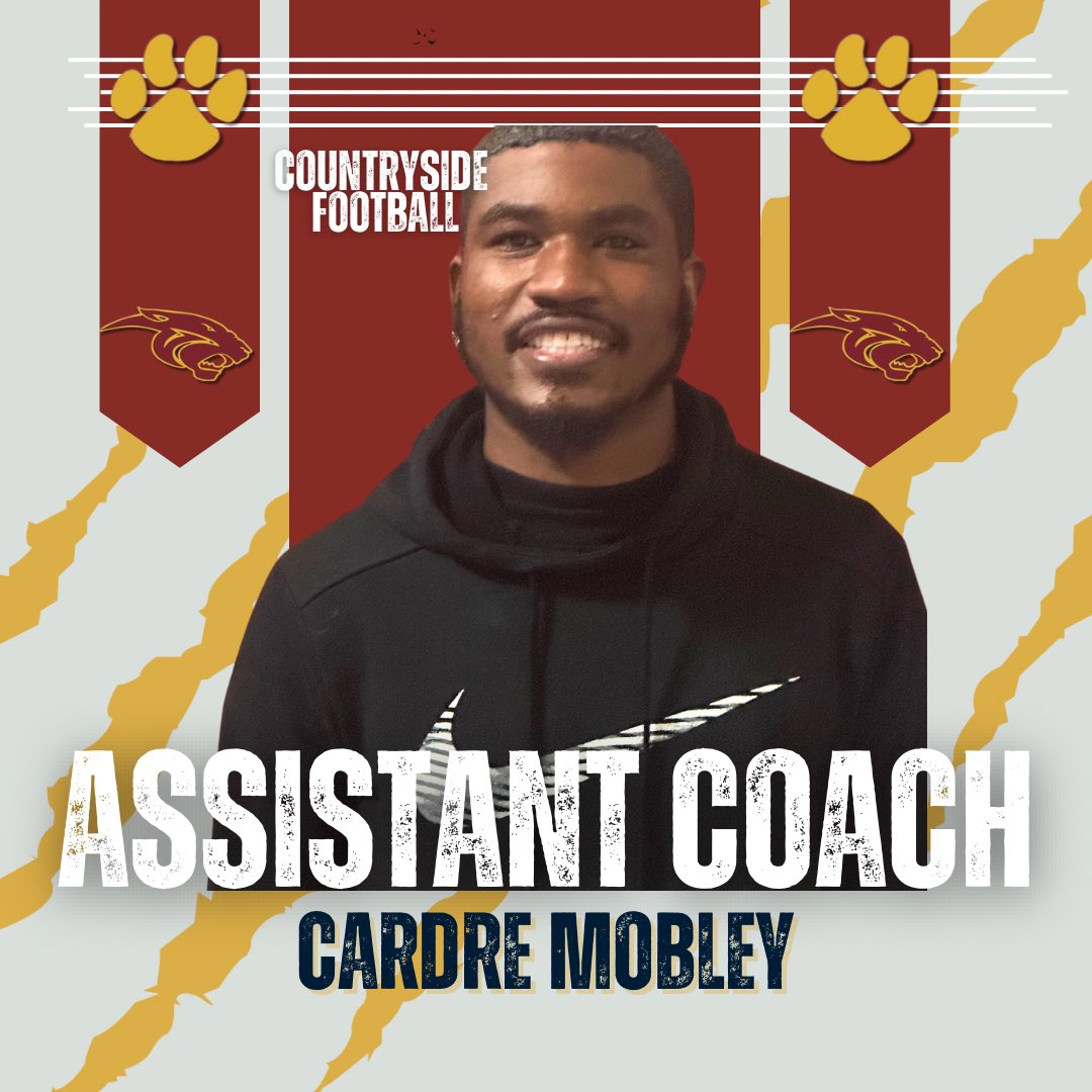 Coach_AJSatt's tweet photo. Welcome Aboard Coach Mobley!
2018 Graduate Of Countryside HS,Holds school record for most receiving yards in a single game, All-County Selection, College WR https://t.co/sdDuDEymhV