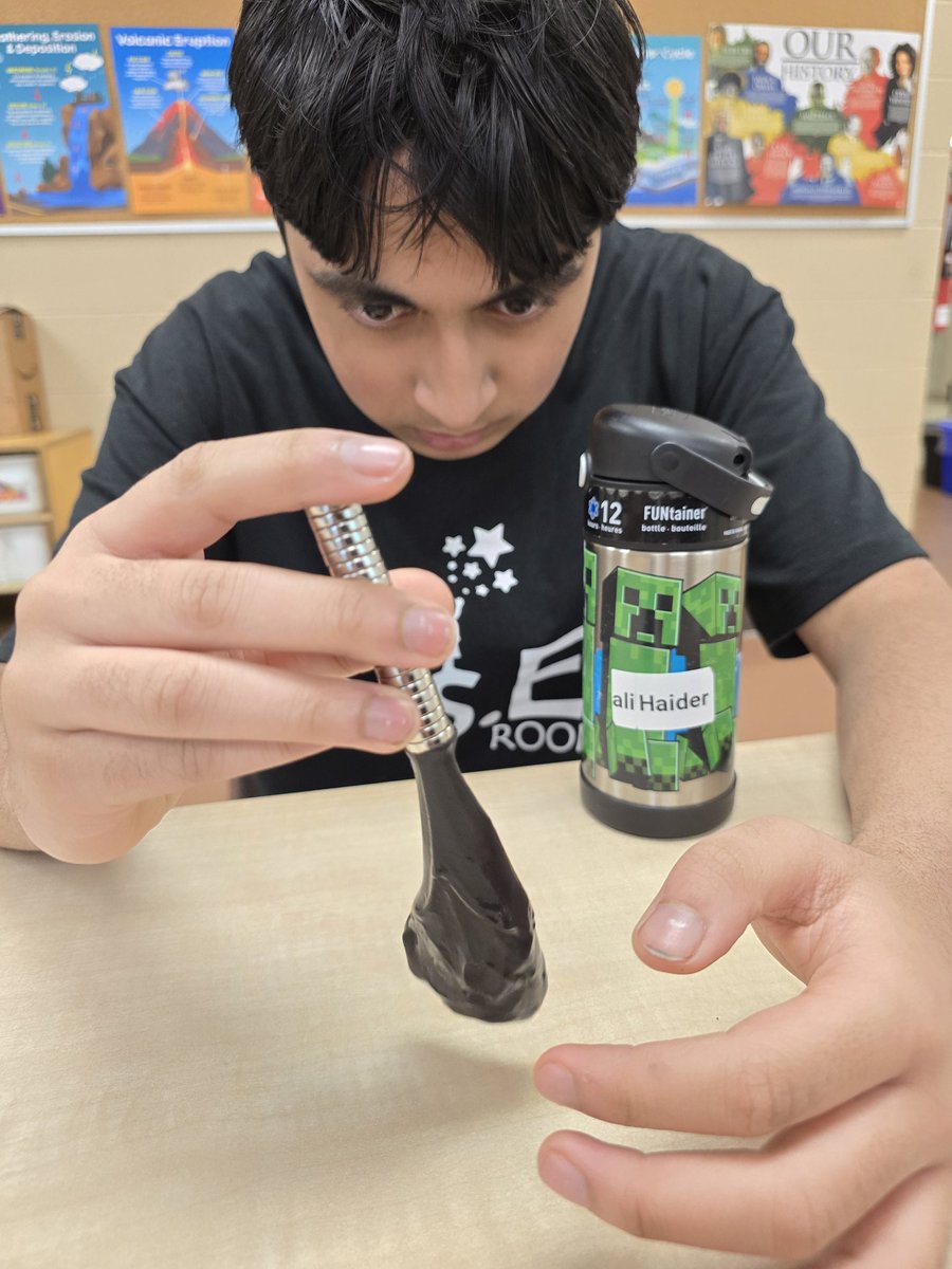 Making and exploring with slime in Mr. Bunting's class!  The magnetic slime was very cool! #explore #handsonlearning #STEAM <a href="/JamesGrievePS/">James Grieve PS</a> <a href="/PeelSchools/">Peel District School Board</a>