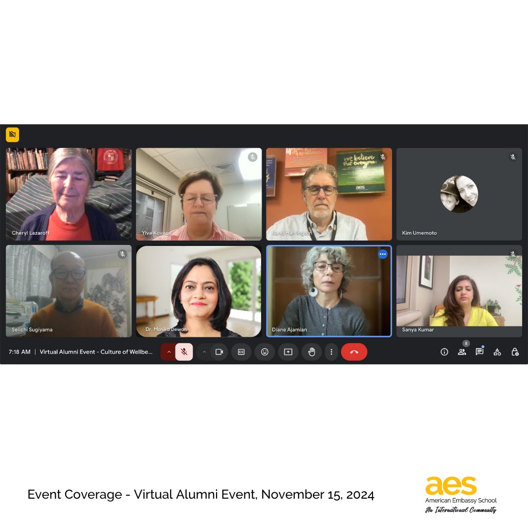 AESDelhi's tweet image. From 1959 to 2020, generations of AES alumni came together for a special virtual event filled with shared stories, cherished memories, and a grounding meditation session led by Diane Ajmain, our Elementary School Teaching and Learning Coach.

#AESAlumni #AESDelhi #Community #AIS
