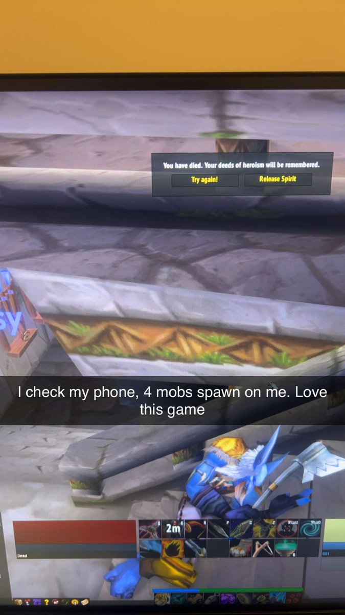 dont message your friends when they are playing hc classic ✍️