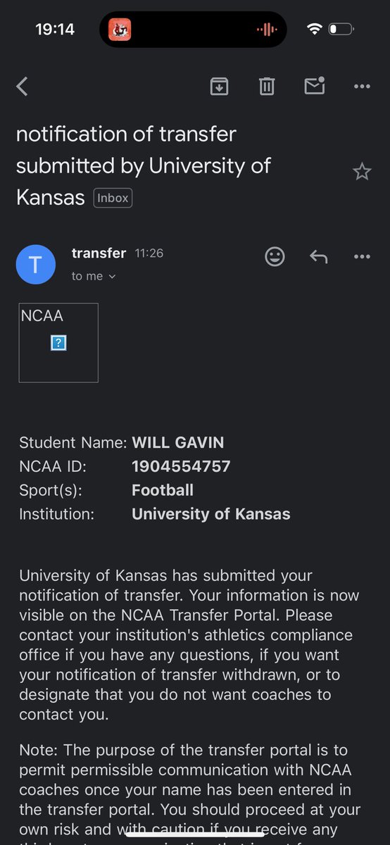 WillGavin13's tweet image. Officially in the portal
*2 years of eligibility remaining
* DM me for my film!