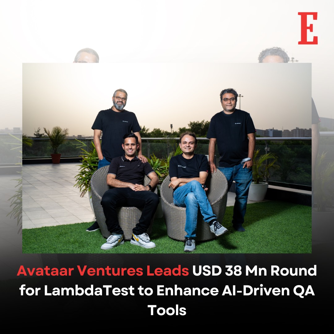 EntrepreneurIND's tweet image. Avataar Ventures Leads USD 38 Mn Round for LambdaTest to Enhance AI-Driven QA Tools
Read more: entrepreneur.com/en-in/news-and…
#LambdaTest #AvataarVentures #KaneAI #AIinQA #SoftwareTesting #TechInnovation #HyperExecute #Automation #StartupFunding #CloudTesting #AIRevolution