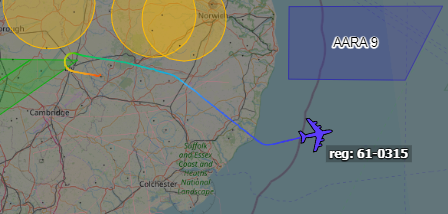Andyyyyrrrr's tweet photo. 06:13 HOBO 20 USAF KC-135/R Stratotanker
Departed RAF Mildenhall for a Tasking, Currently working London 133.9416
Looks like could be meeting up with #PS119 P-8 Poseidon for AAR in a few hours.
Business as Usual.
#HOBO20 Tail : 61-0315/#AE0237 https://t.co/IAuHLiJFY0