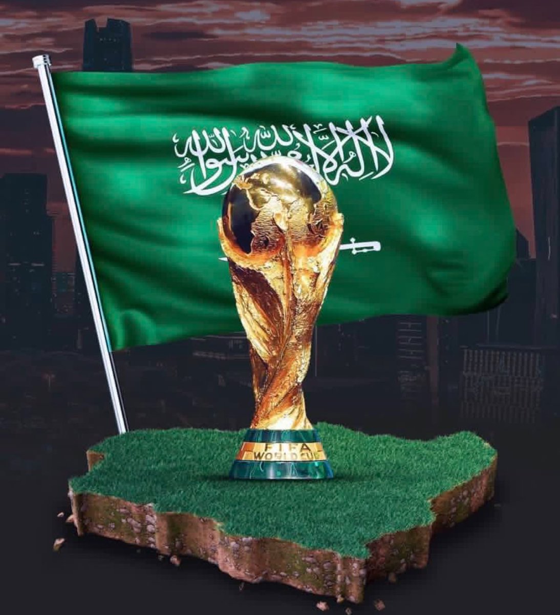 #السعودية2034 
#كاس_العالم_2034 

وطن العزة 🇸🇦 والشموخ … اهلاً بالعالم في السعودية #2034 🇸🇦♥️