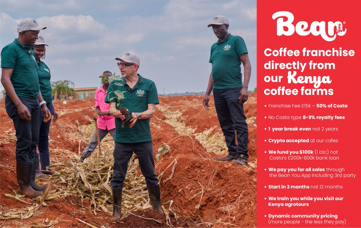 In less than 9 months the <a href="/AsiliEstates/">Asili Coffee</a> board has pivoted to take our coffee direct worldwide with our unique <a href="/Bean__You/">Bean You</a> cafes using #AI #DLT #IoT #5G #Web3. Today we start test marketing our unique 2025 franchising model. Meet us at Eastside Rooms, Birmingham, UK #seed2urheart