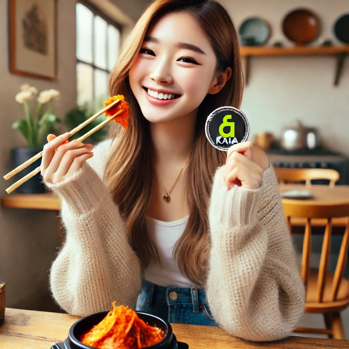 LI_NE_XT's tweet photo. Spicy kimchi might be tough for some, but KAIA, the spicy kimchi coin, is one you’ve gotta try—even if it’s not your thing! 🌶️ $KAIA #CryptoSpice #TBW2024 https://t.co/F24zefFzTJ