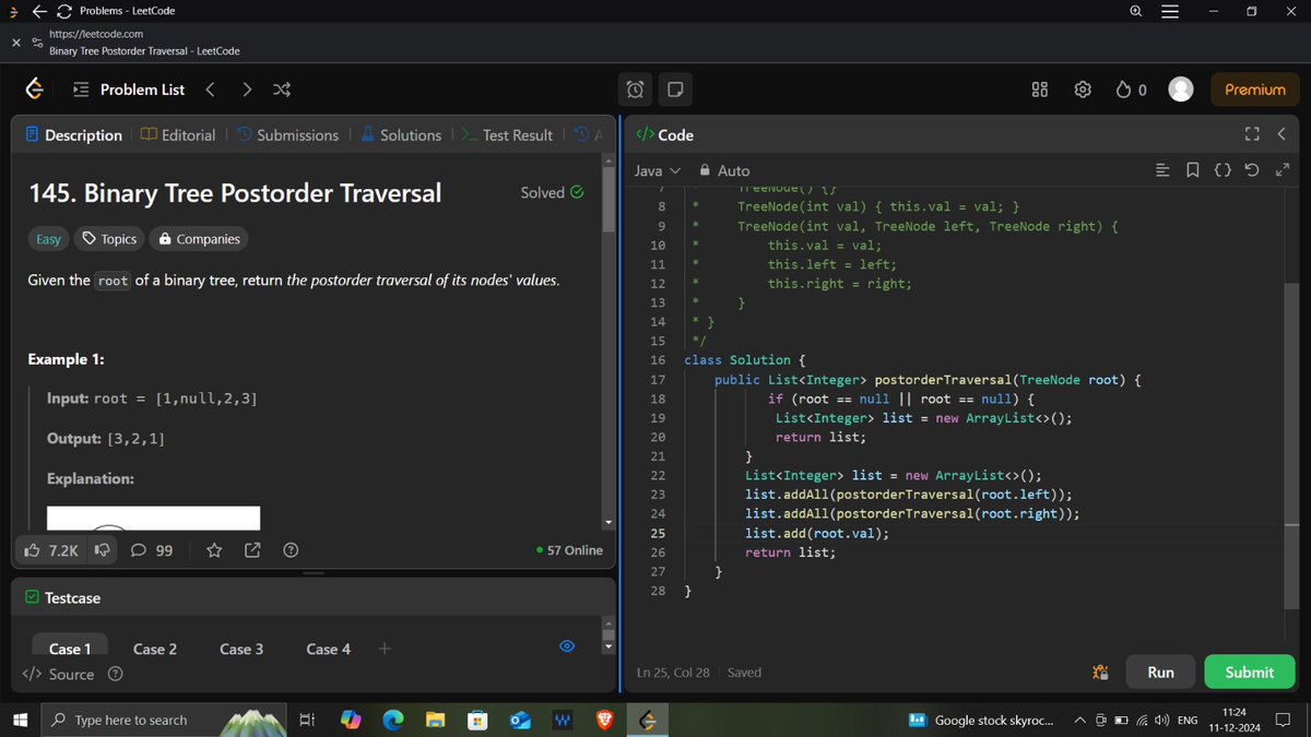 Madhav353's tweet image. Today I Learned:
Started exploring Binary Trees and learned about traversal techniques!

1. Preorder Traversal
2. Inorder Traversal
3. Postorder Traversal

Excited to keep learning and solve more tree problems!

#TodayILearned #BinaryTrees #CodingJourney  #ProblemSolving