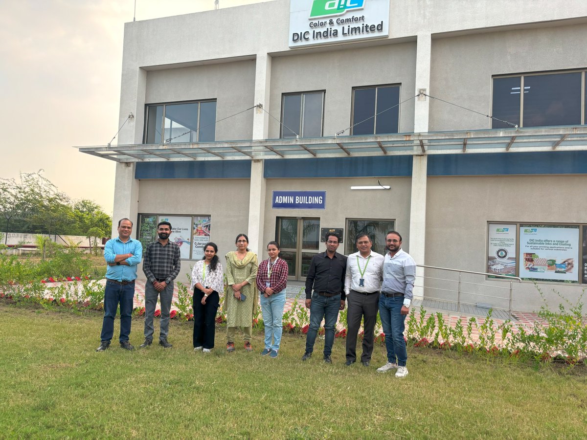 dic_india's tweet photo. We were thrilled to strengthen our partnership with Team #Amcor through a collaborative journey of innovation &amp; learning! From hosting them at our Saykhya,Gujarat manufacturing facility to conducting a specialized product training session on advanced flexo solutions at their site https://t.co/qp1qZphkQY