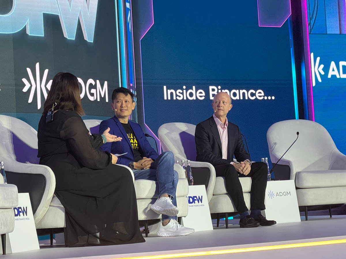 On stage with <a href="/jerallaire/">Jeremy Allaire - jda.eth / jdallaire.sol</a> at #ADFW, announcing #Binance’s strategic partnership with Circle.