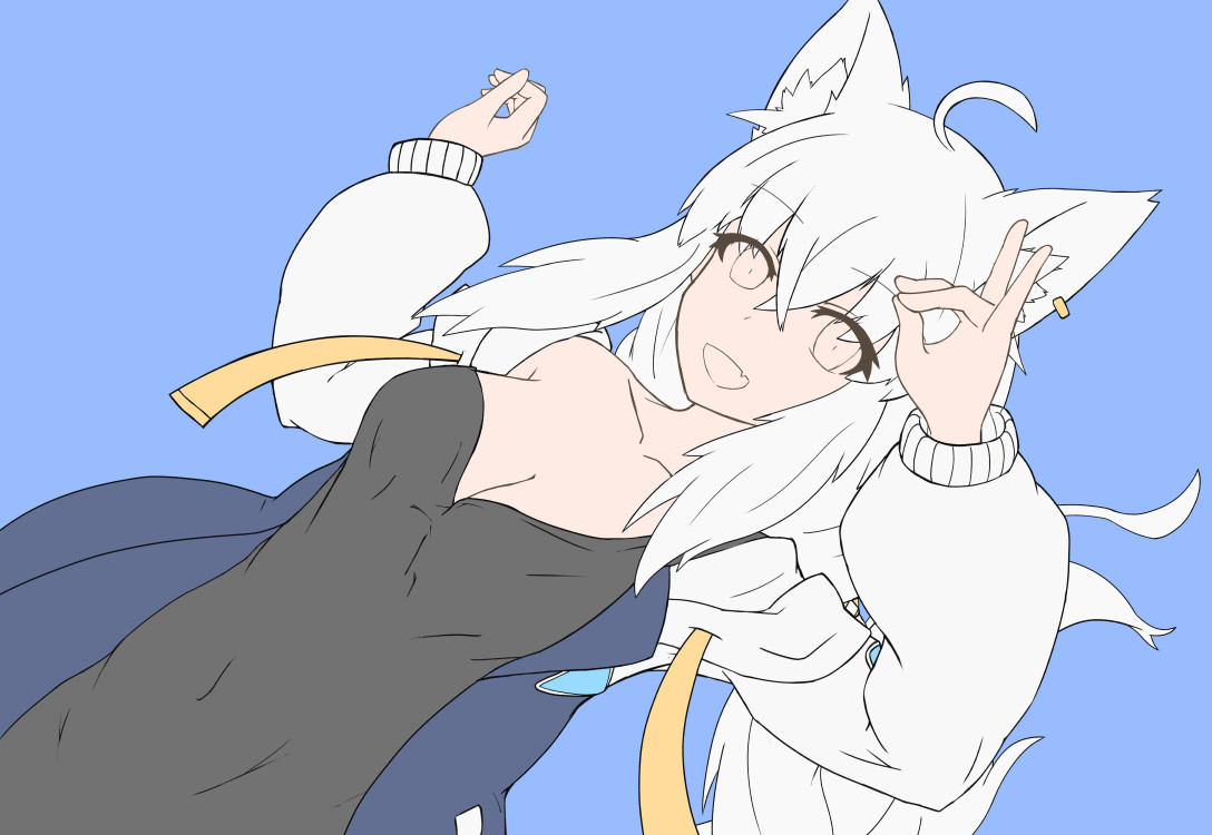 白上フブキ 「いい感じになってると思うので休憩しましょ 」|xiny/さいにーのイラスト