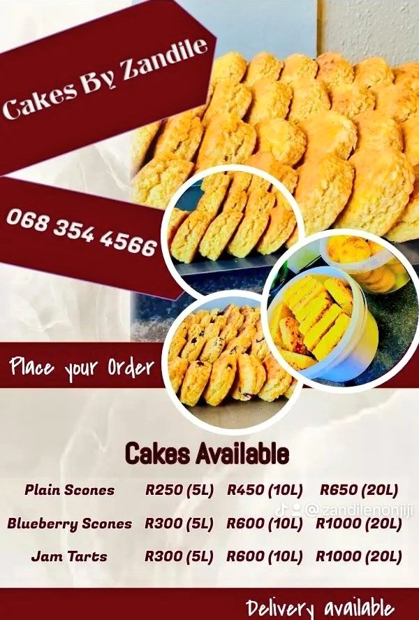 zandithebaker's tweet photo. Morning 😊I'm based in Windmill park estate boksburg https://t.co/12qdtGCrh7