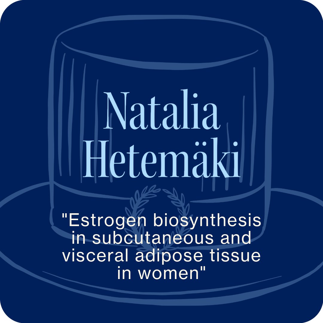 Folkhälsan Research Center (@folkhalsanrc) on Twitter photo Natalia Hetemäki will defend her doctoral dissertation, “Estrogen biosynthesis in subcutaneous and visceral adipose tissue in women”, on 13 December at 12:00 EEST, HUS Naistenklinikka, Seth Wichmann -sali, Haartmaninkatu 2.
<a href="/HelsinkiUniMed/">Medicine and Health, University of Helsinki</a>
🔗 Full text: urn.fi/URN:ISBN:978-9… Natalia Hetemäki will defend her doctoral dissertation, “Estrogen biosynthesis in subcutaneous and visceral adipose tissue in women”, on 13 December at 12:00 EEST, HUS Naistenklinikka, Seth Wichmann -sali, Haartmaninkatu 2.
<a href="/HelsinkiUniMed/">Medicine and Health, University of Helsinki</a>
🔗 Full text: urn.fi/URN:ISBN:978-9…